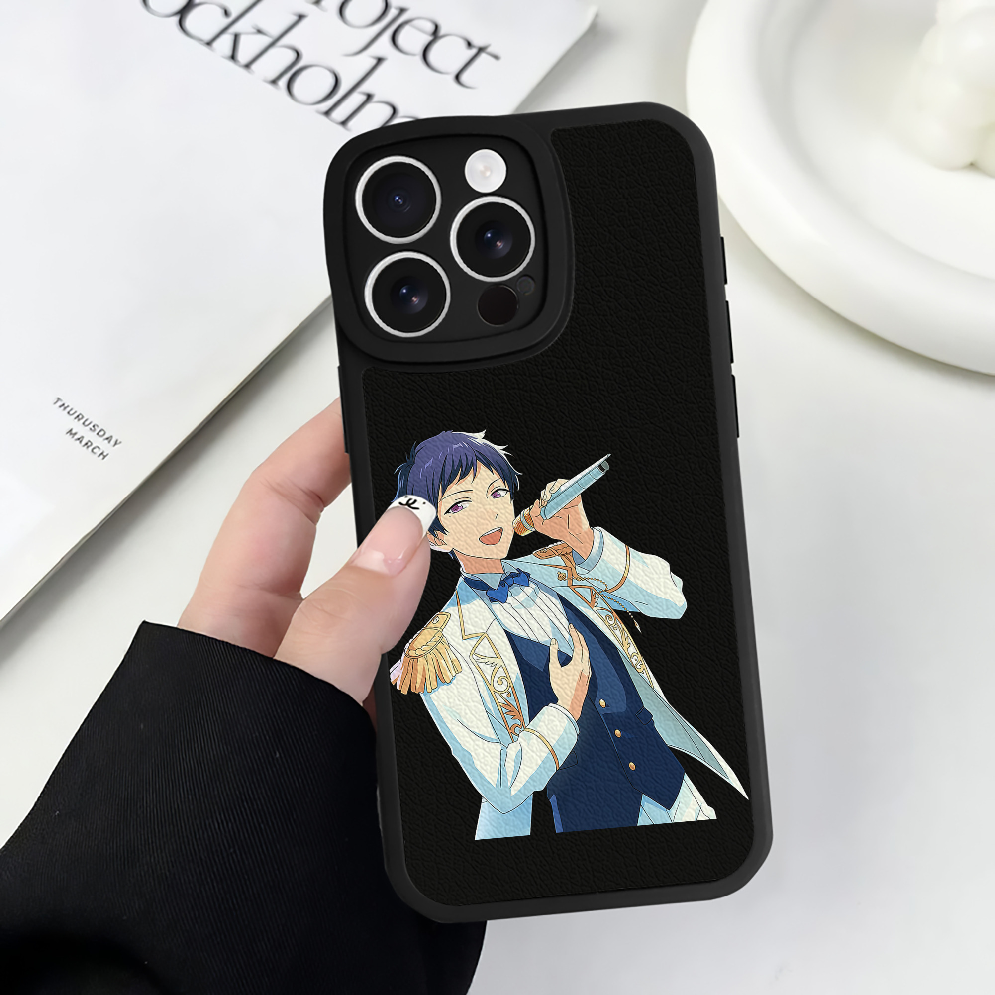 （画像用） あんさんぶるスターズ! Ensemble Stars 【iPhone 16シリーズ対応】シリコンスマホケース（レザー調） 材質：シリコン